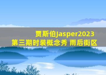 贾斯伯Jasper2023第三期时装概念秀 雨后街区